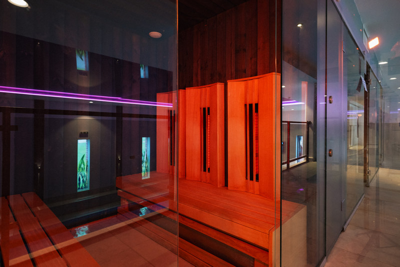 Sauna infrared w hotelu Zamek Gniew