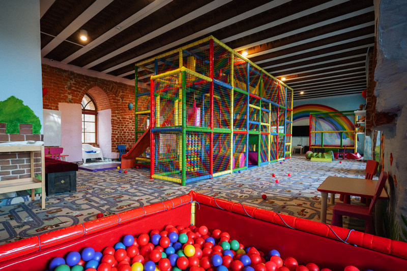 Sala zabaw w hotelu Zamek Gniew