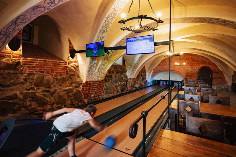 Kręgielnia w hotelu Zamek Gniew