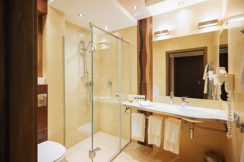 Łazienka w hotelu Czarny Groń
