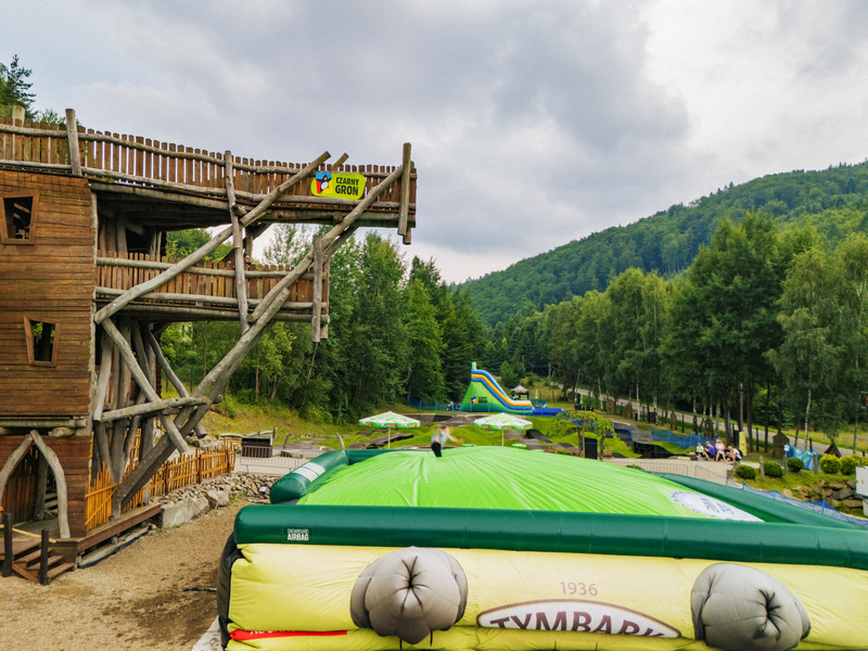Ścianka wspinaczkowa dla dzieci w hotelu  Czarny Groń