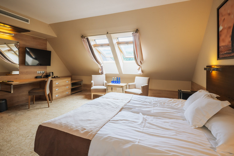 Klimatyzowany pokój w hotelu Czarny Groń