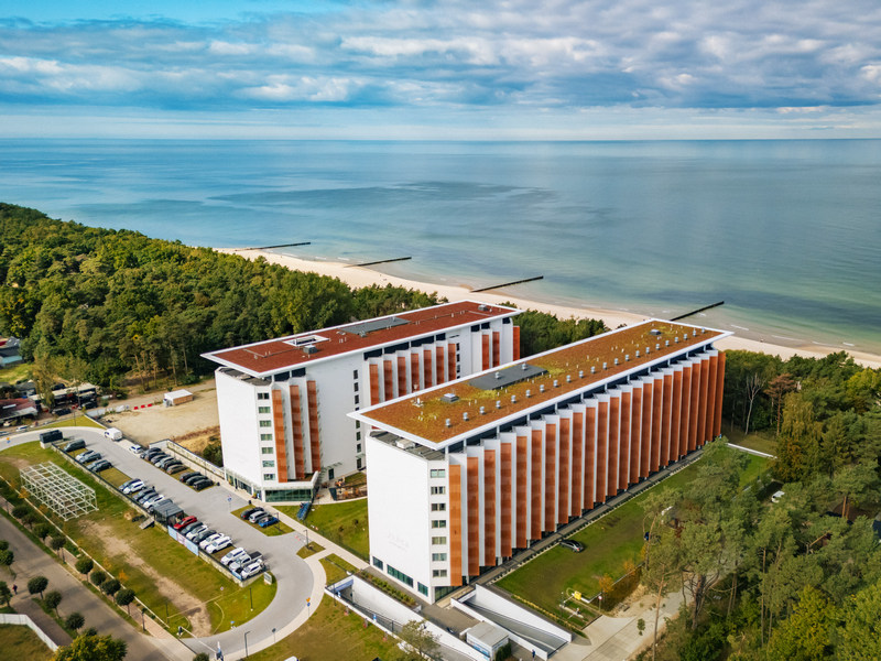 Resort w spokojnej miejscowości nad morzem