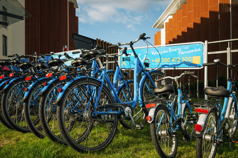 Wypożyczalnia rowerów w hotelu nad morzem
