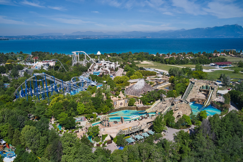 Gardaland z lotu ptaka