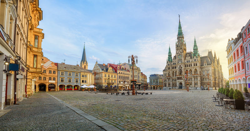Stare miast o w Libercu za dnia