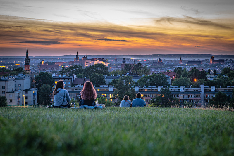 Widok Krakowa z Kopca Krakusa