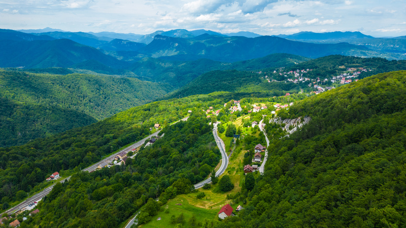 Droga przez góry w Chorwacji