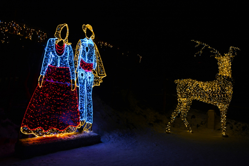 Ozdoby świetlne na Gubałówce