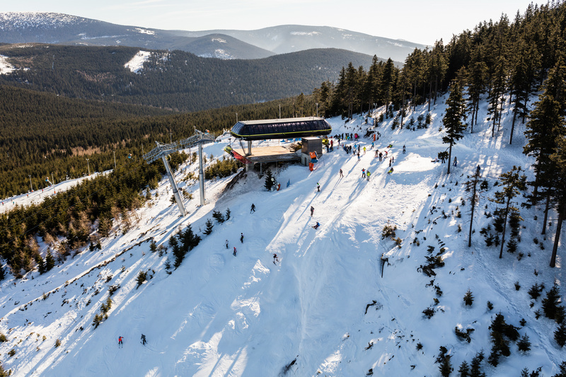 Widok z lotu ptaka na Czarną Górę