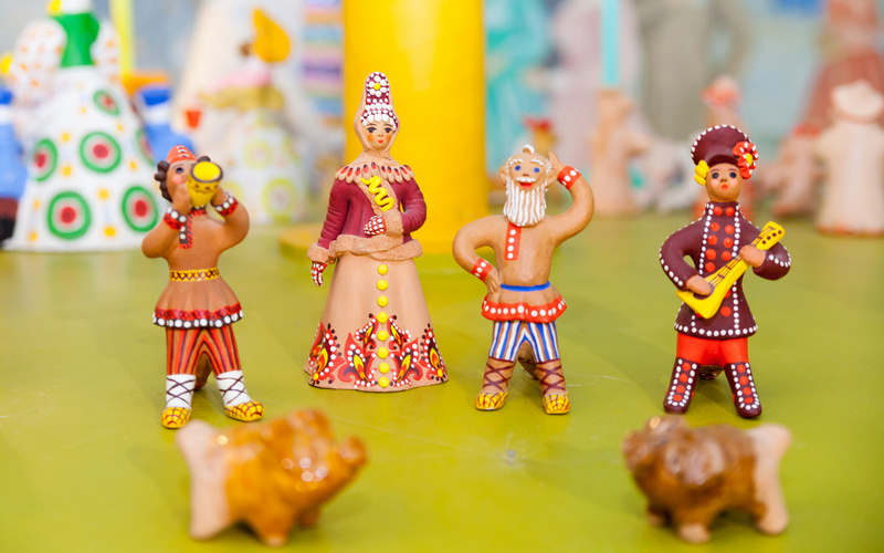 Figurki w muzeum zabawek