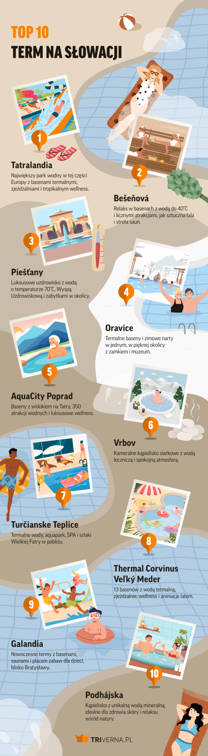 TOP 10 term na Słowacji - infografika
