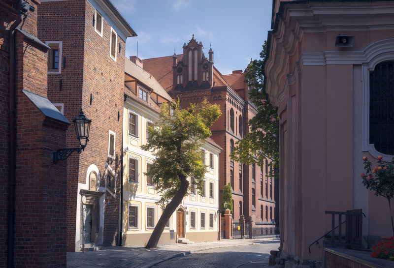 Jedna z uliczek Ostrowa Tumskiego