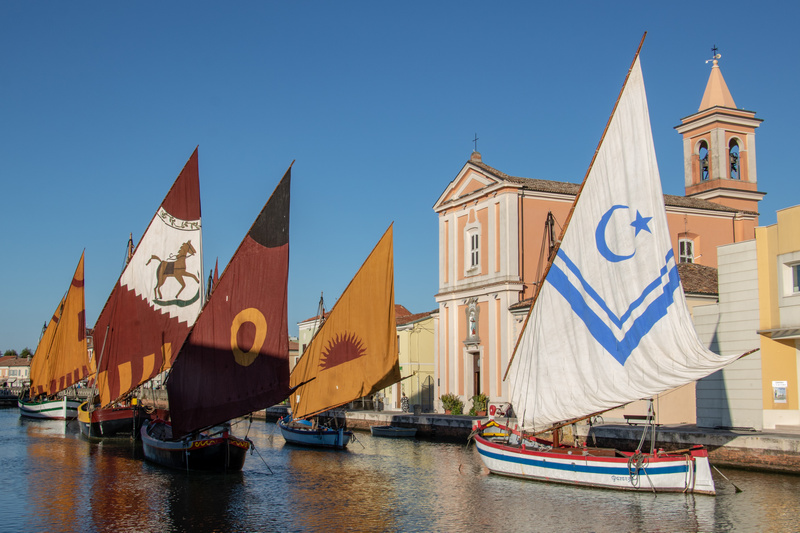 Żaglówki w Cesenatico