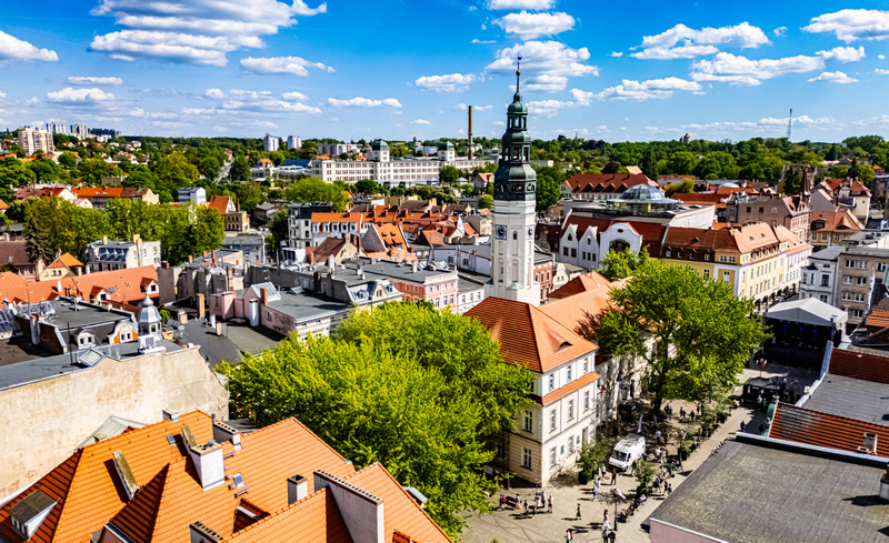  Zielona Góra z lotu ptaka