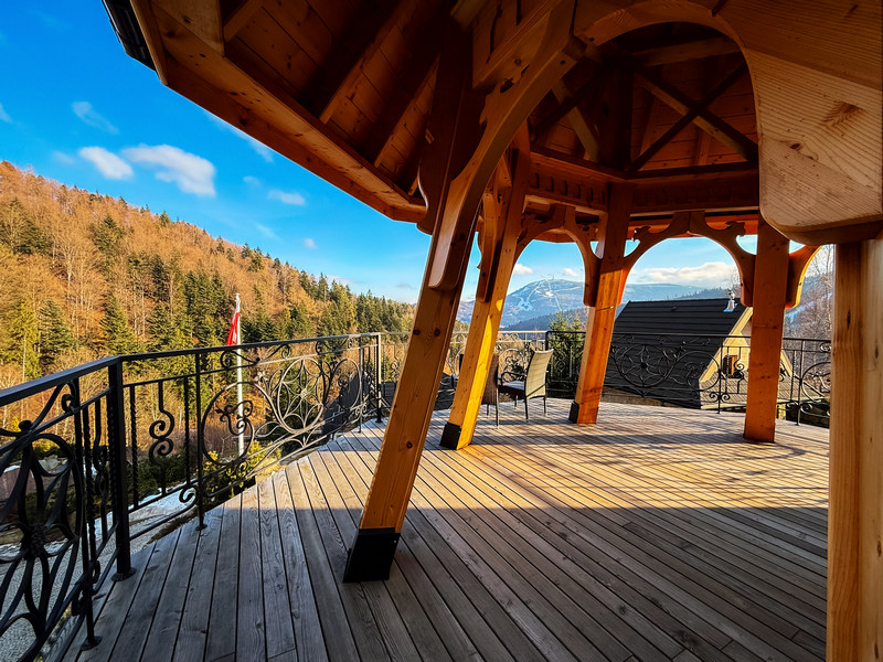 Hotel w Szczyrku z widokiem na góry