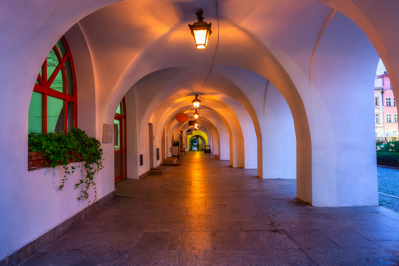 Podcienia kamienic w Jeleniej Górze