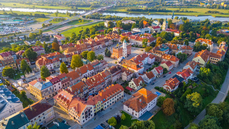 Sandomierz widok z góry