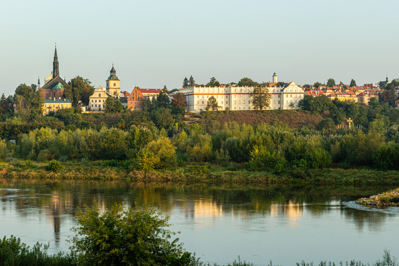 Wisła płynąca przez Sandomierz