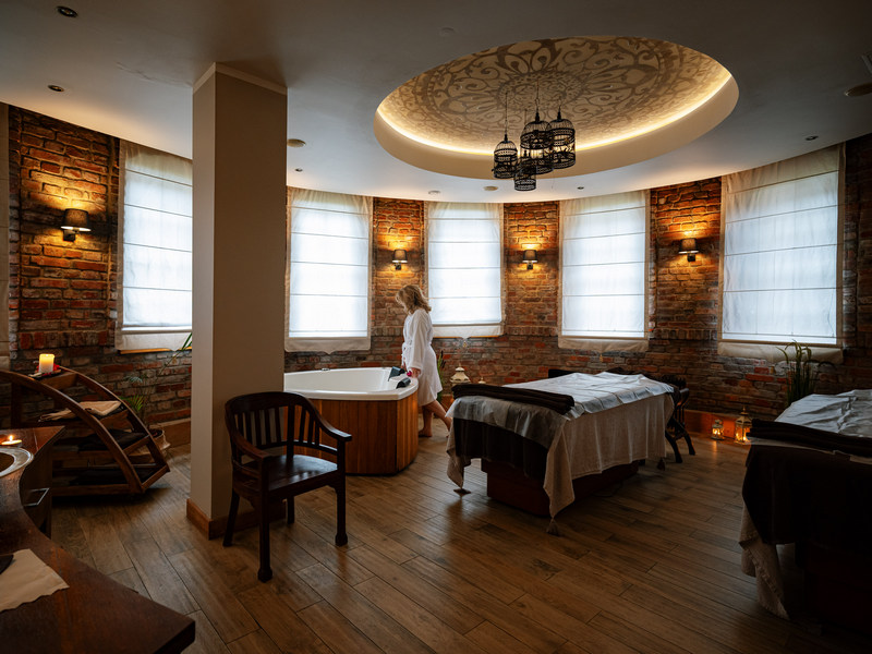 Wnętrza Spa Bali Hai w Dolinie Charlotty