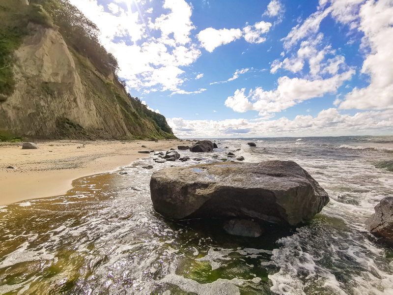 Klif Wolińskiego Parku Narodowego w Międzyzdrojach