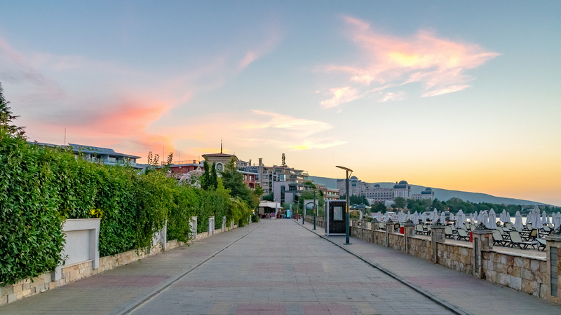 Promenada w Słonecznym Brzegu