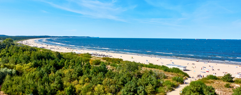 Wejście na plażę w Świnoujściu