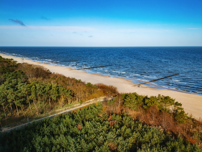 Plaża w Dziwnówku przy Porta Mare Active & Spa Resort 
