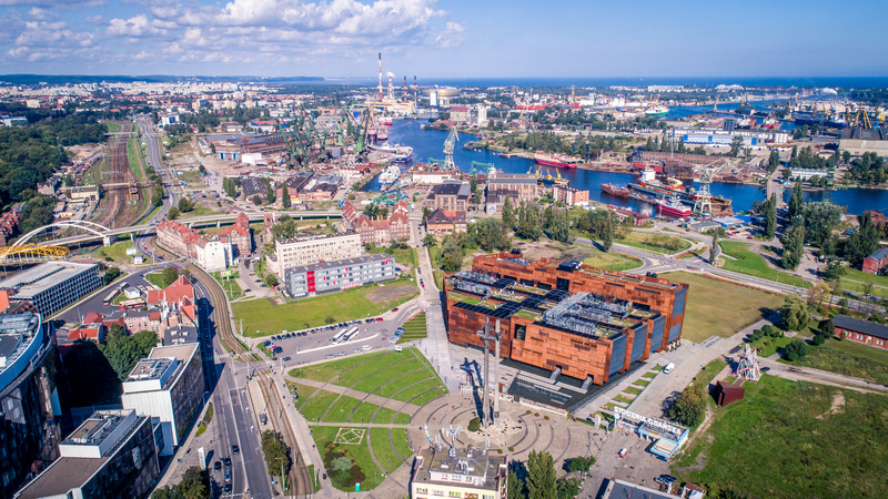 Europejskie Centrum Solidarności z lotu ptaka