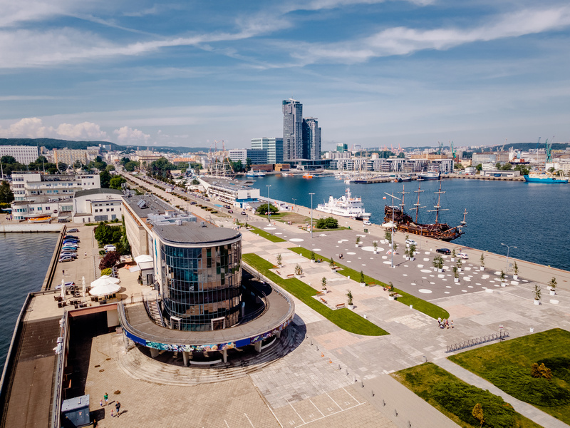 Panorama Gdyni z lotu ptaka