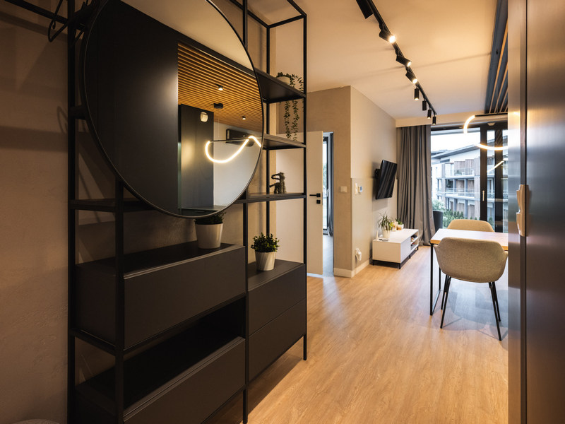 Wnętrza apartamentu nad Jeziorem Żywieckim