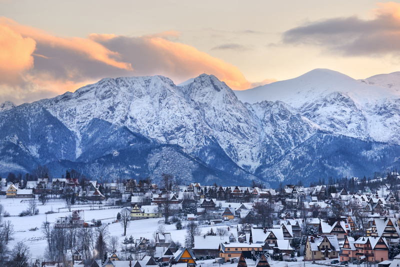 Zakopane i widok na Giewont