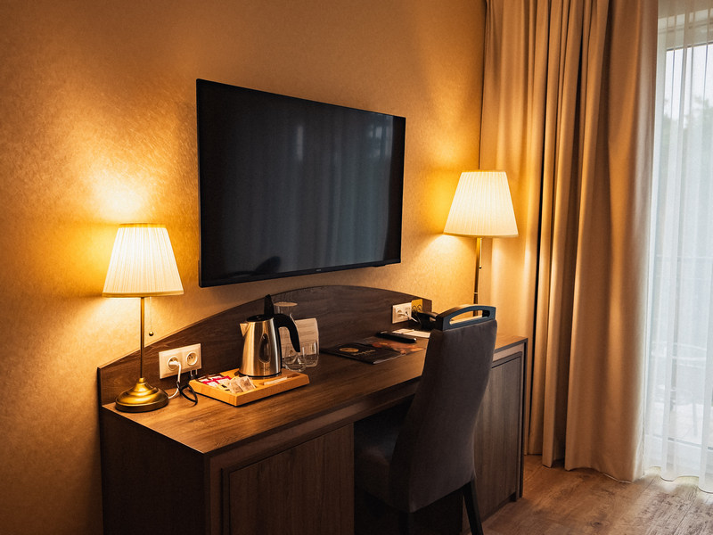 Wnętrza pokoju w hotelu Juvena nad morzem