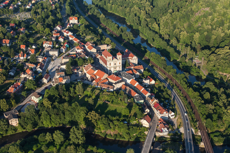 Miasto Bardo z lotu ptaka