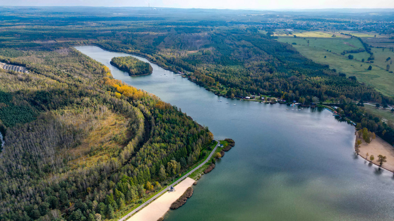 Widok na Zalew Sosina w Jaworznie