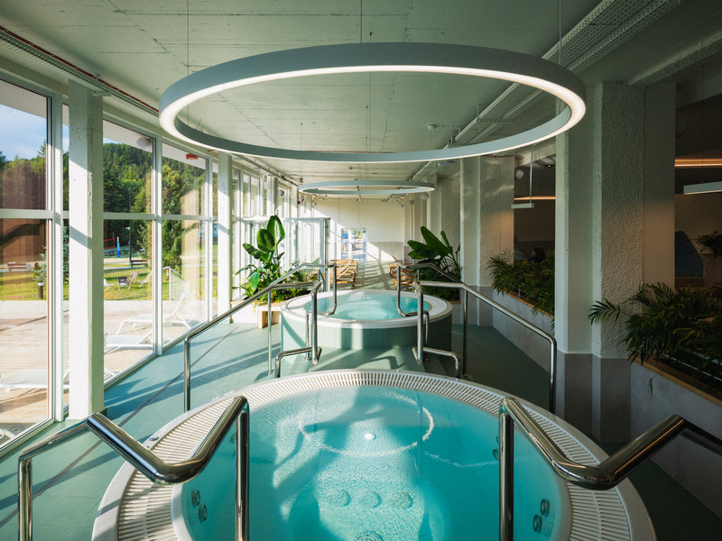 Jacuzzi w hotelu w Muszynie