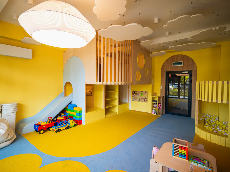 Sala zabaw dla dzieci w hotelu nad morzem