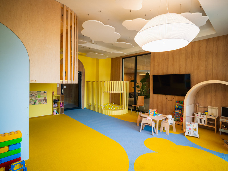 Sala zabaw dla dzieci w hotelu nad morzem