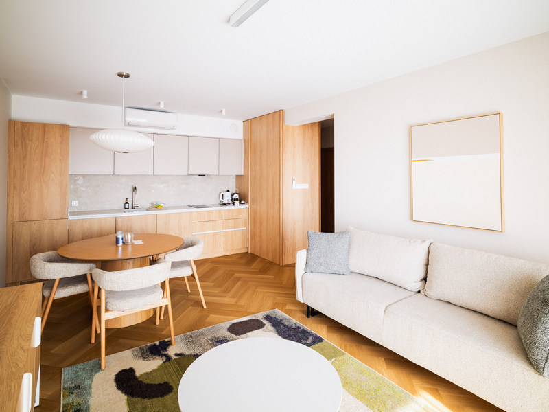 Wnętrza apartamentu nad morzem