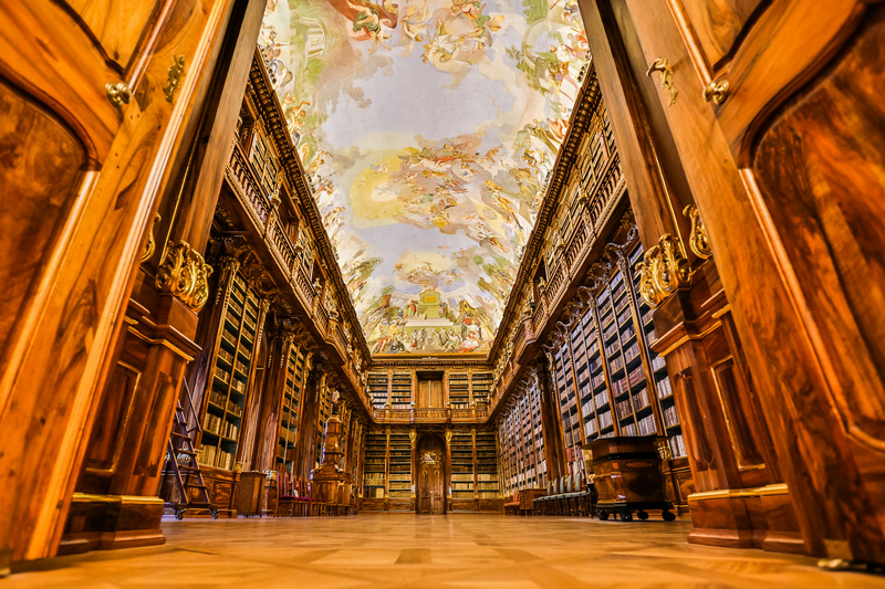 BIblioteka w klasztorze na Strahovie