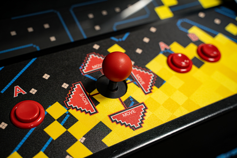 Joystick klasycznej gry arkadowej
