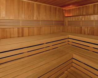 W strefie wellness znajduje się też sprzyjająca odprężeniu sauna