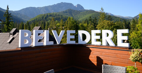 Hotel Belvedere**** jest oddalony tylko 10 minut spacerem od Krupówek