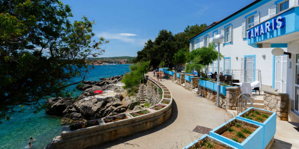 Villa Tamaris położona jest na chorwackiej wyspie Krk