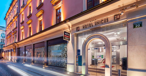 Hotel Unicus mieści się w zabytkowej kamienicy Starego Miasta