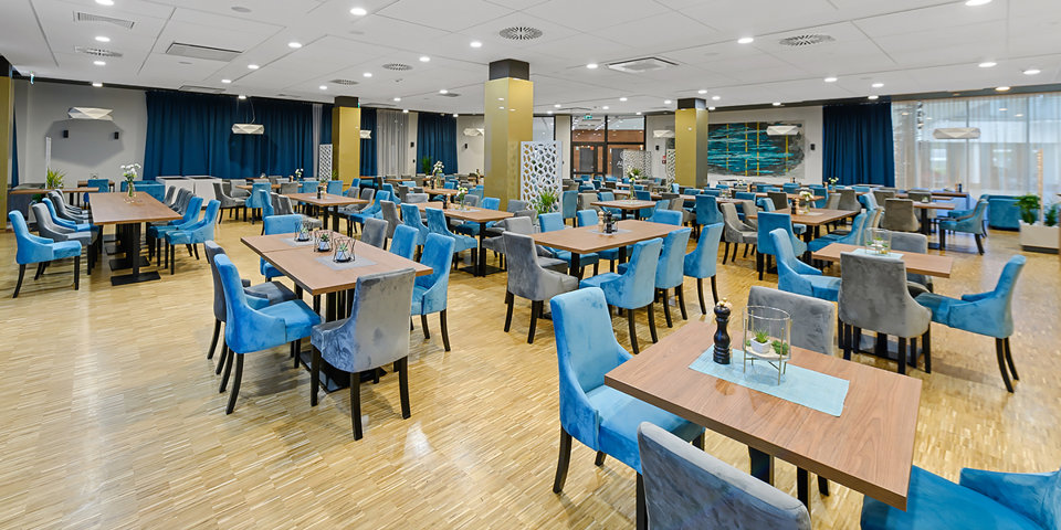 Restauracja Aqua może pomieścić nawet dwustu gości