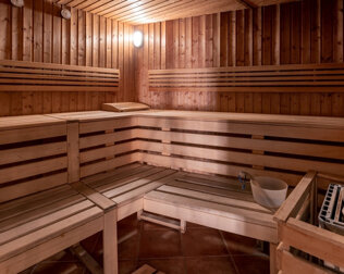 Dostępne są sauny (fińska z panelami solnymi i IR) i jacuzzi