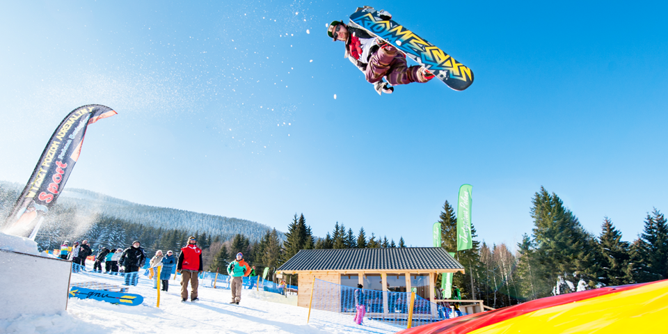 Kurort Czarna Góra posiada snowpark dla miłośników adrenaliny