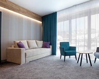 Apartament typu premium jest 2-pokojowy