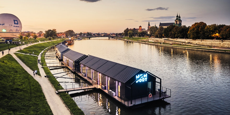 New Port to hotel na wodzie w centrum Krakowa